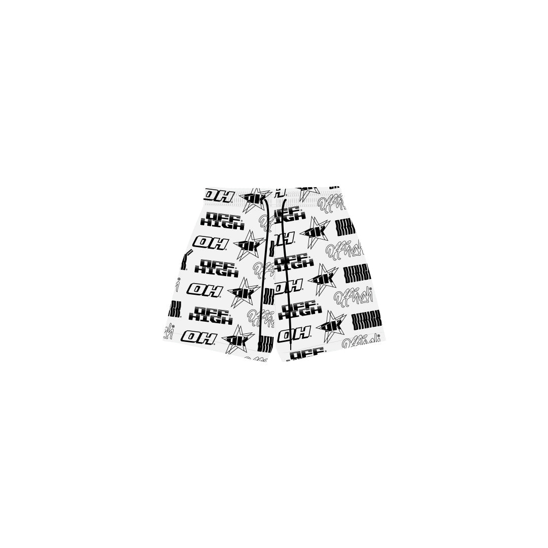 OFFHIGH PRIDE WHITE MESH SHORT