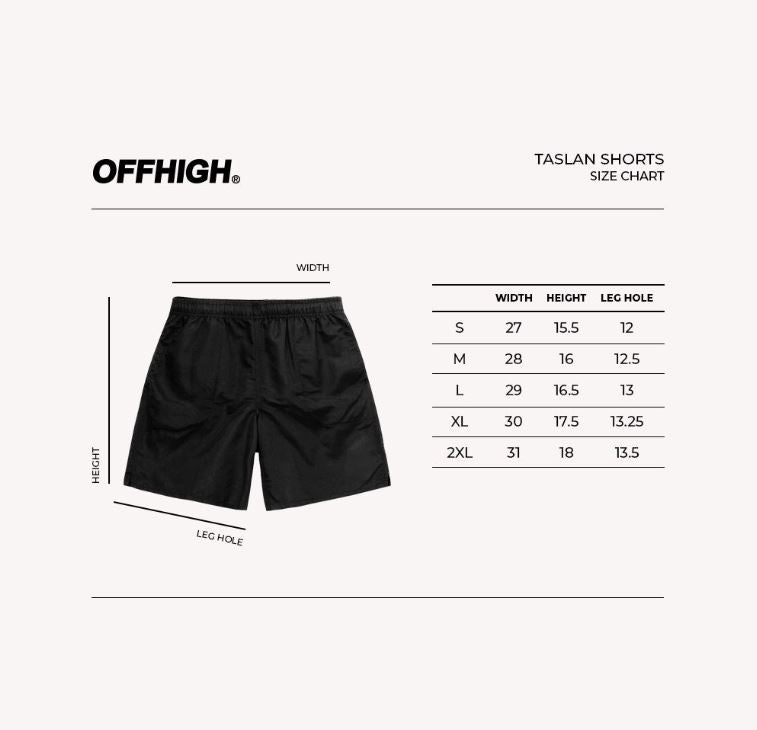 OFFHIGH MNL ARCH MESH SHORTS - WHITE