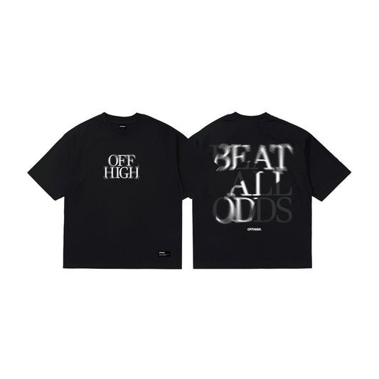 OFFHIGH BEAT ALL ODDS BLACK TSHIRT