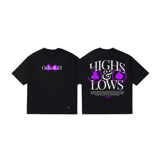 OFFHIGH HIGH & LOWS BLACK TSHIRT