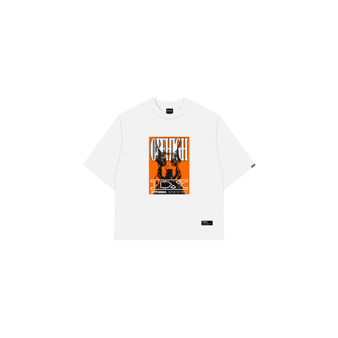 OFFHIGH ROMAN HOUND WHITE TSHIRT