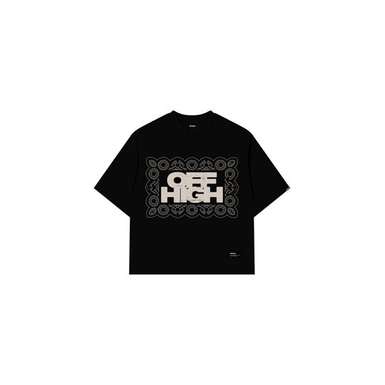 OFFHIGH LACE BLACK TSHIRT