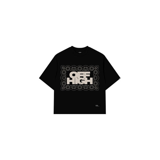 OFFHIGH LACE BLACK TSHIRT