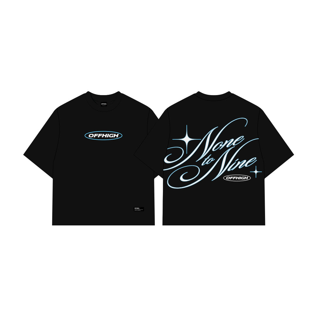 OFFHIGH NONE TO NINE BLACK TSHIRT