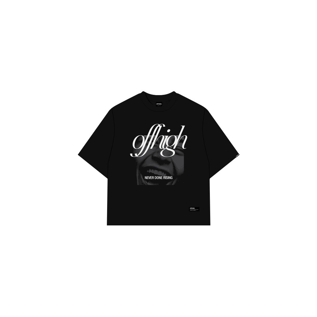 OFFHIGH NEVER DONE BLACK TSHIRT