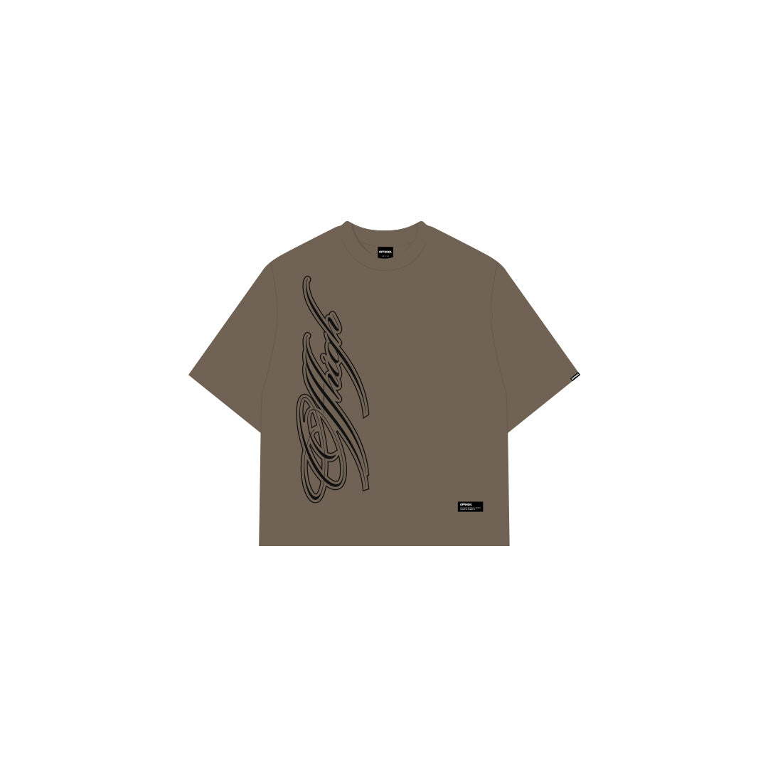 OFFHIGH SIGNED BROWN TSHIRT