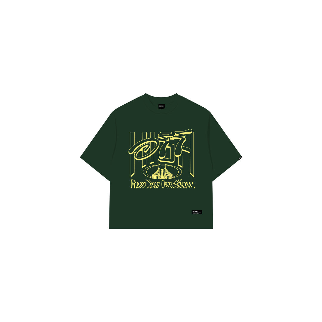 OFFHIGH SPOTLIGHT MOSS GREEN TSHIRT