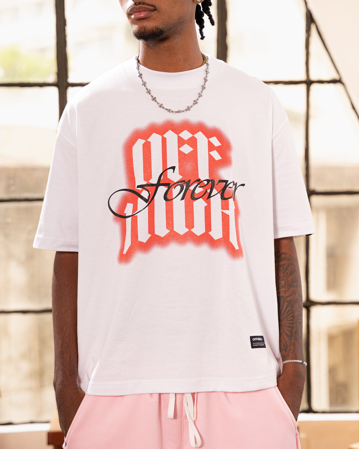 OFFHIGH 4EVER WHITE TSHIRT