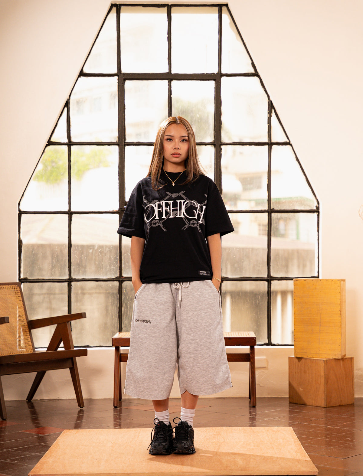 OFFHIGH WARY BLACK TSHIRT