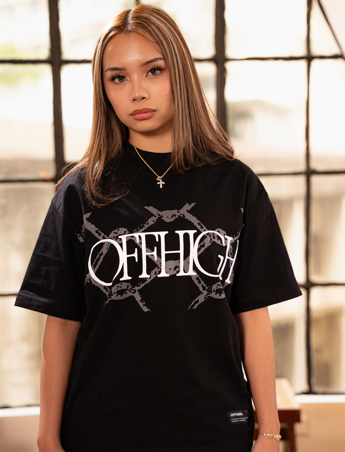 OFFHIGH WARY BLACK TSHIRT