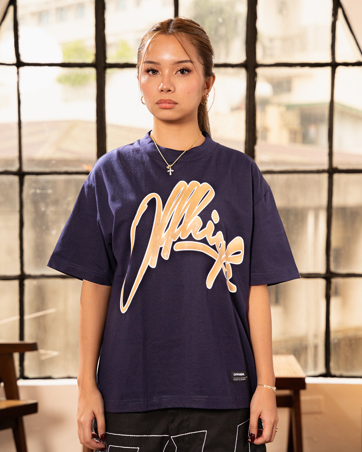 OFFHIGH ETERNAL NAVY BLUE TSHIRT