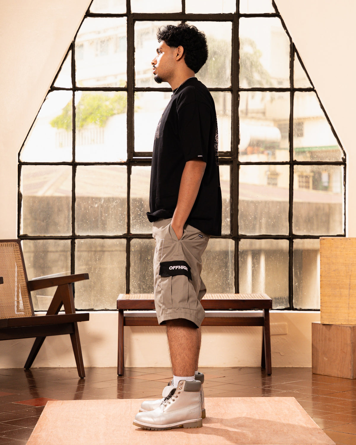 OFFHIGH DIVISION BLACK TSHIRT