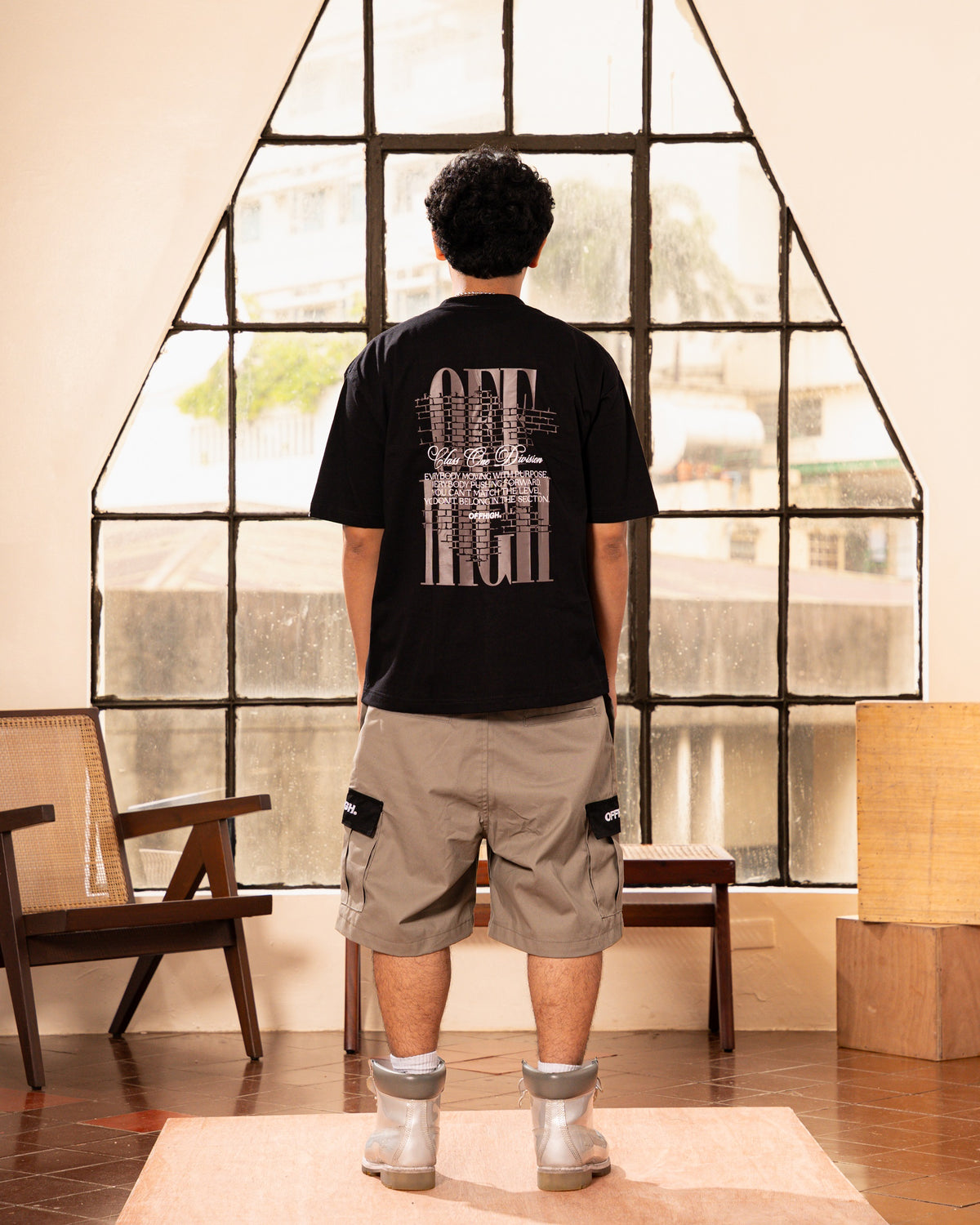 OFFHIGH DIVISION BLACK TSHIRT