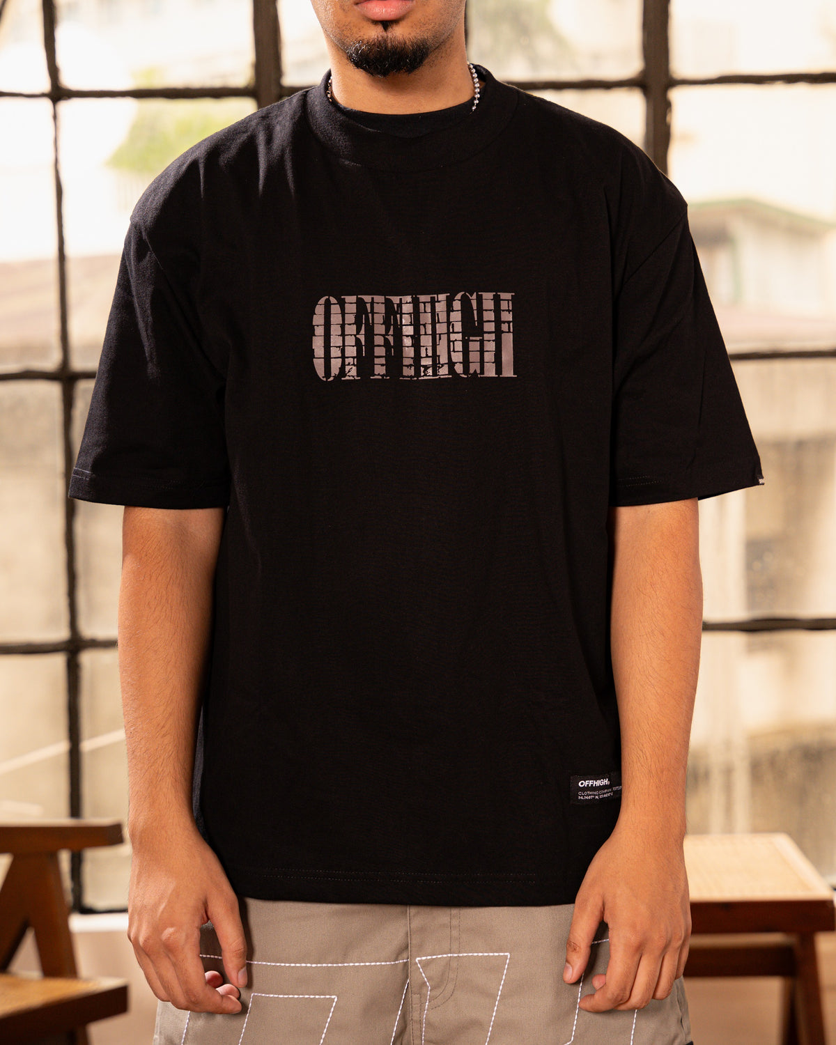 OFFHIGH DIVISION BLACK TSHIRT