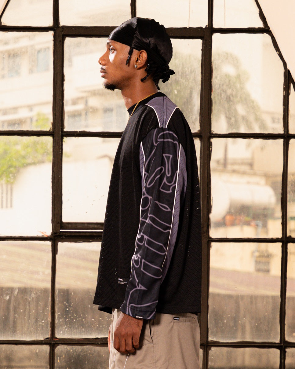 OFFHIGH MAXIMAL BLACK LONGSLEEVE JERSEY