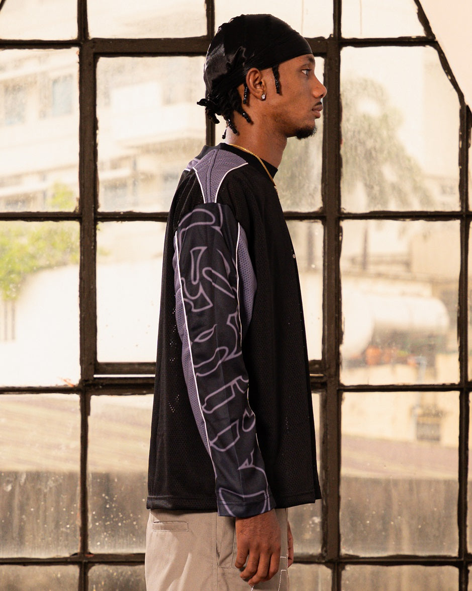 OFFHIGH MAXIMAL BLACK LONGSLEEVE JERSEY