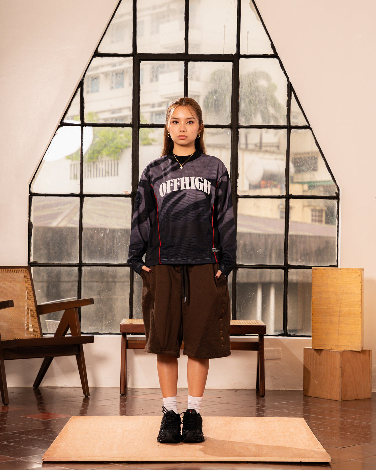 OFFHIGH ELLIPSE BLACK LONGSLEEVE JERSEY