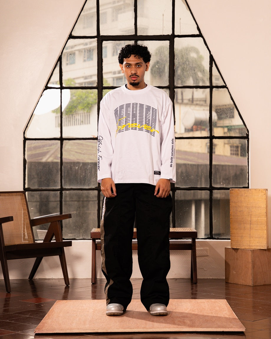 OFFHIGH DAILY HABITS WHITE LONGSLEEVE