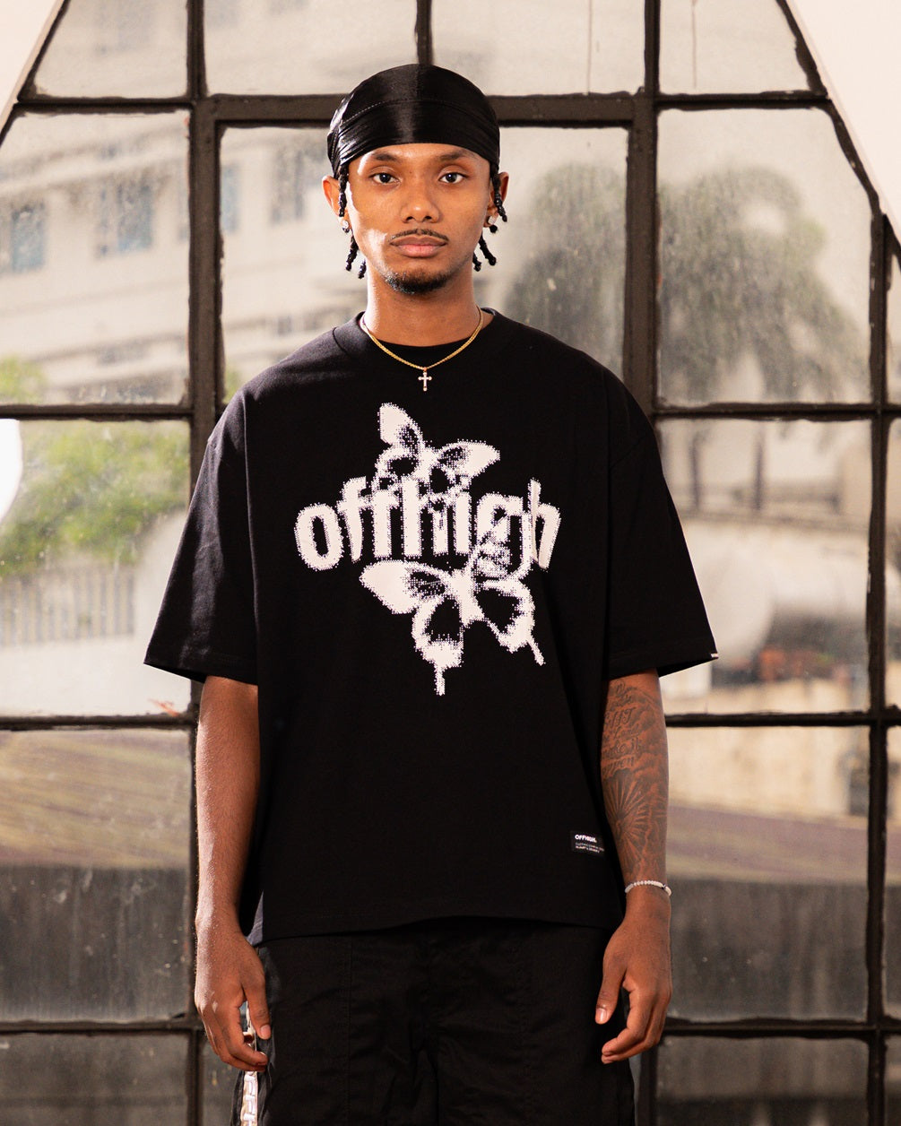 OFFHIGH FLY HIGH BLACK TSHIRT