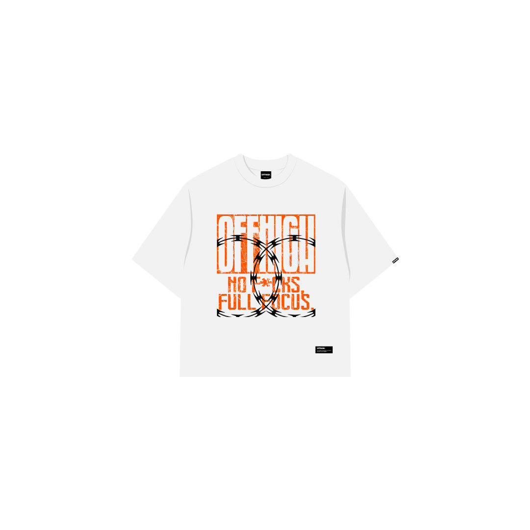 OFFHIGH FOCUS WHITE TSHIRT