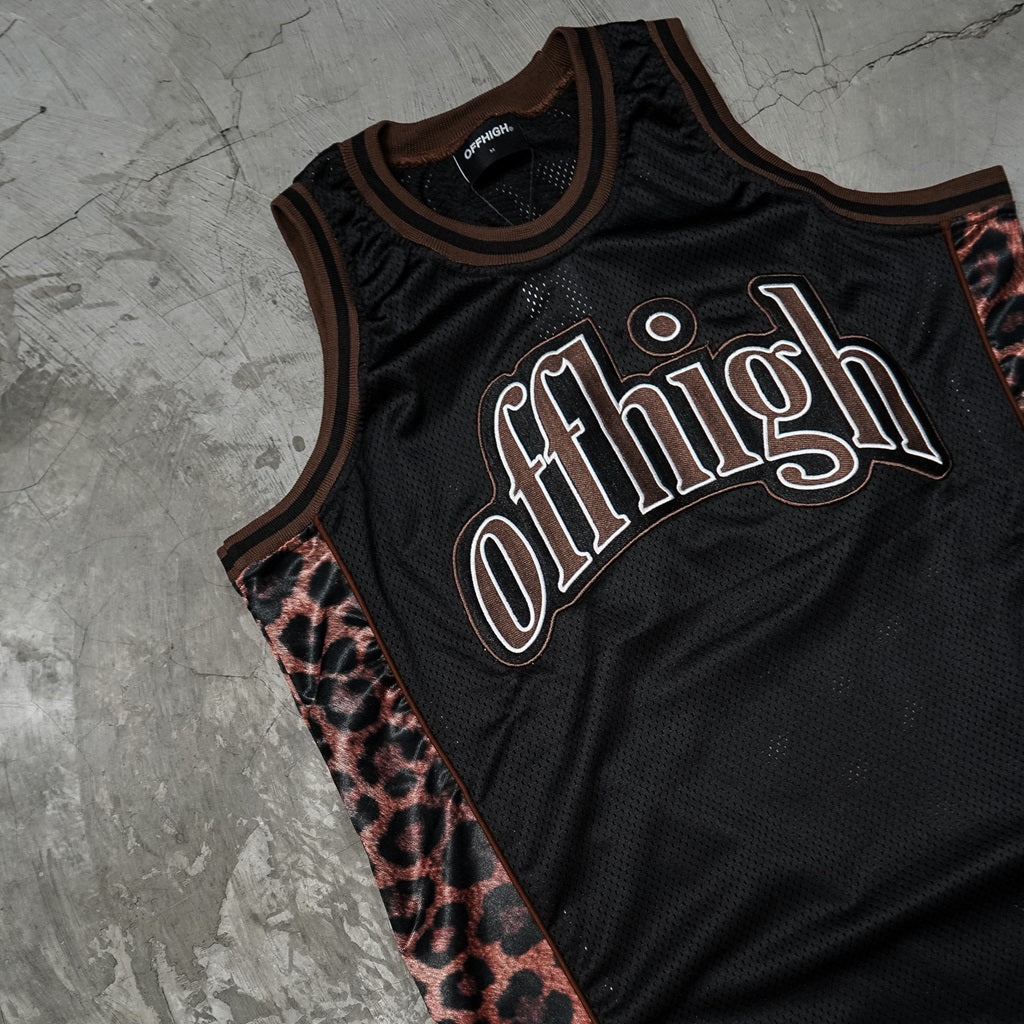 OFFHIGH LEOPARD BROWN BALLERS JERSEY