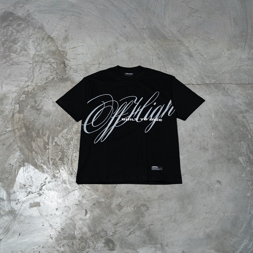 OFFHIGH BUILT TO RISE BLACK TSHIRT