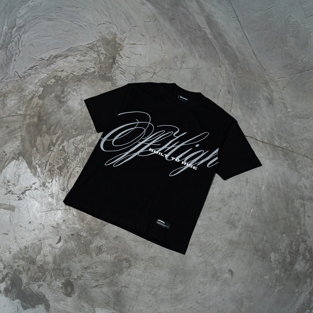 OFFHIGH BUILT TO RISE BLACK TSHIRT
