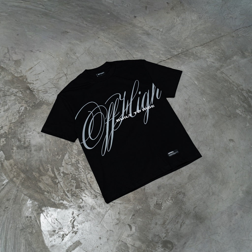 OFFHIGH BUILT TO RISE BLACK TSHIRT
