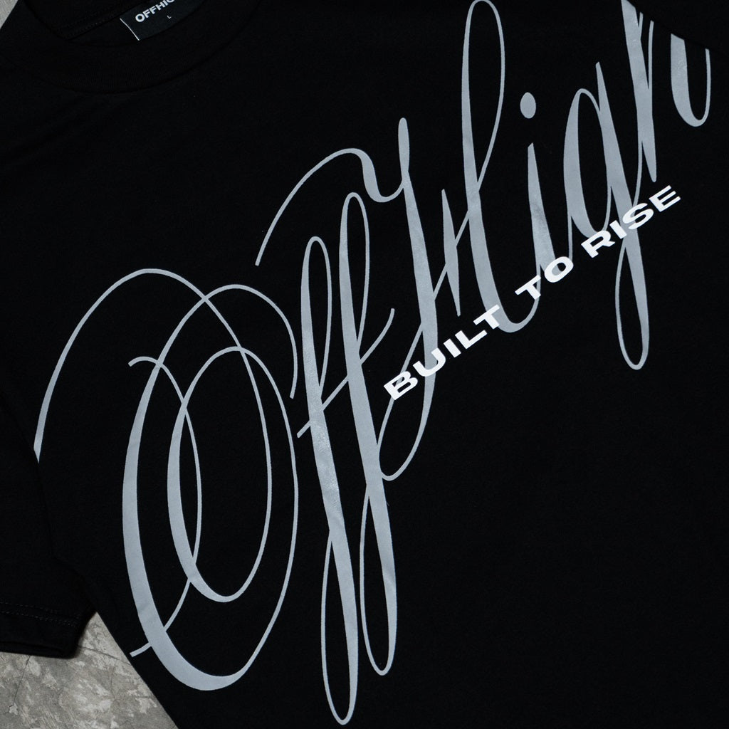 OFFHIGH BUILT TO RISE BLACK TSHIRT