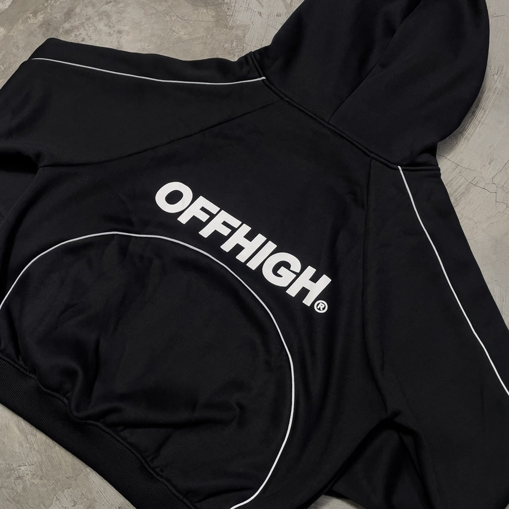 OFFHIGH ONYX BLACK FULL ZIP JACKET