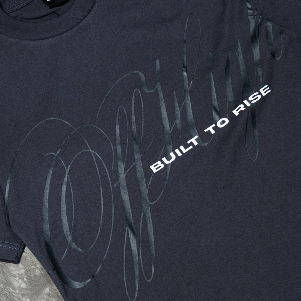 OFFHIGH BUILT TO RISE CHARCOAL TSHIRT