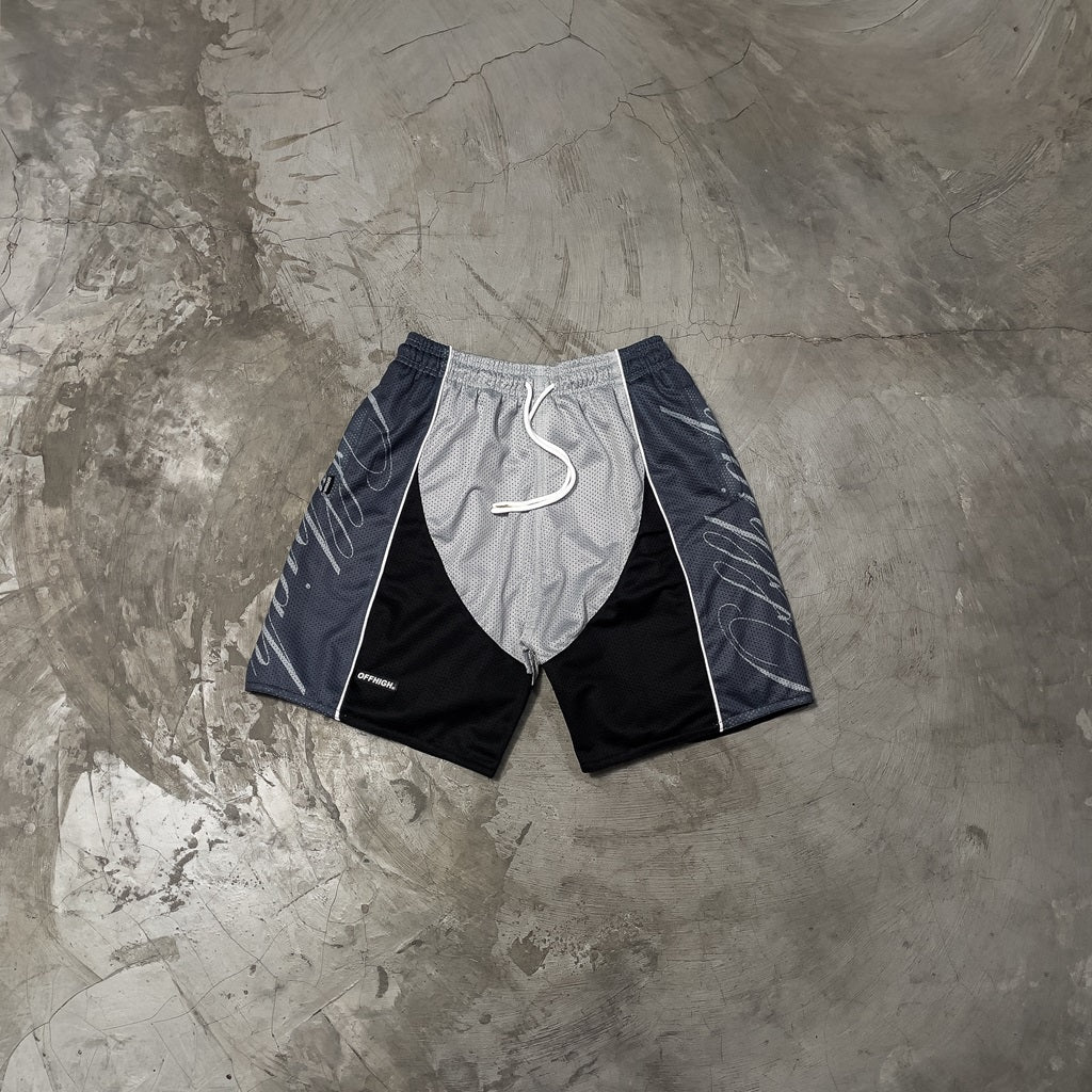 OFFHIGH GROUND GRAY MESH SHORT