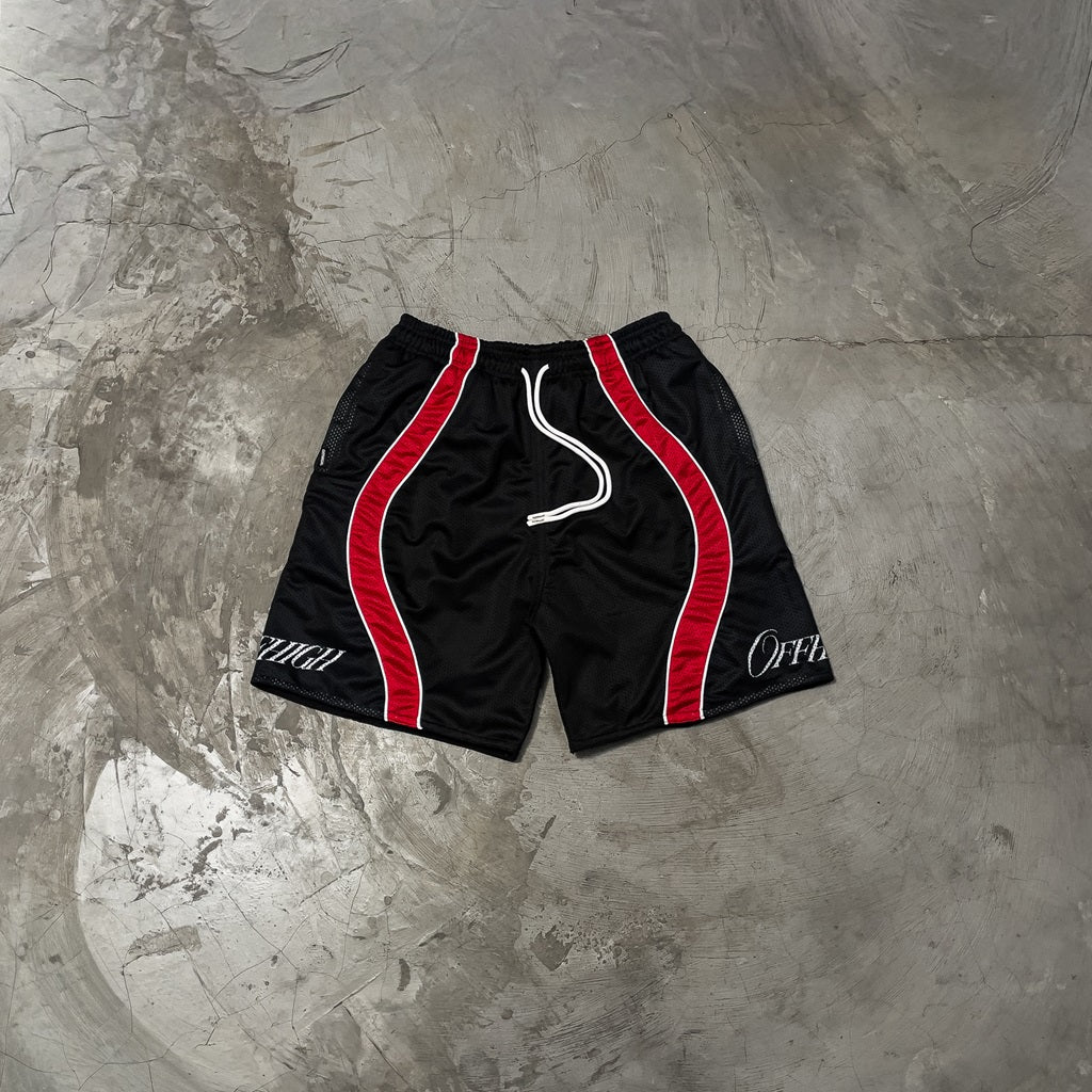 OFFHIGH UPWARD BLACK MESH SHORT