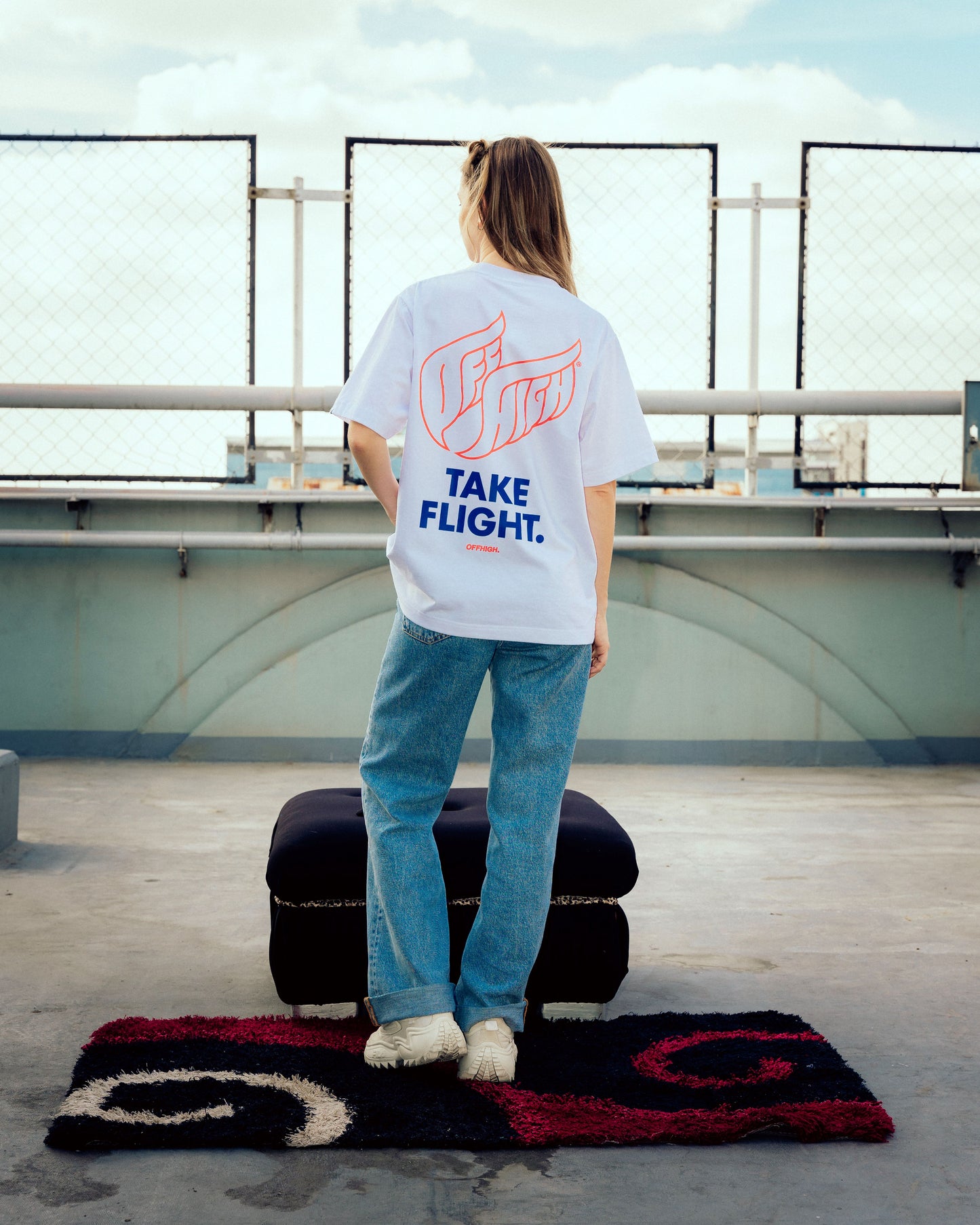 OFFHIGH TAKE FLIGHT WHITE TSHIRT