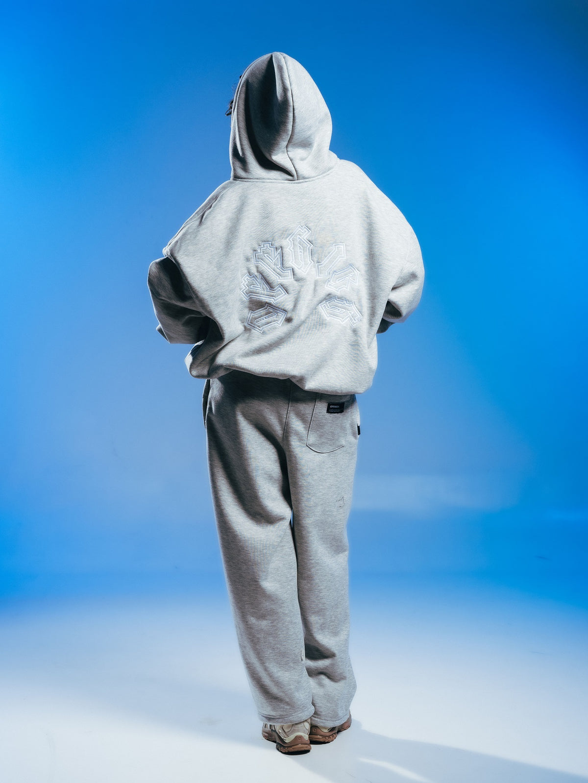 OFFHIGH CONVEX GRAY FULLZIP JACKET